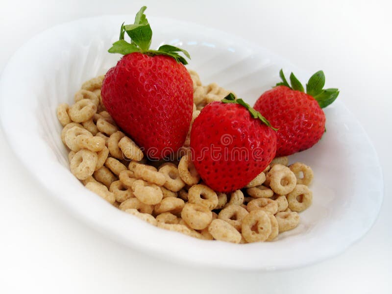 Strawberries and O's II royalty free stock image Strawberries and O's II royalty free stock image