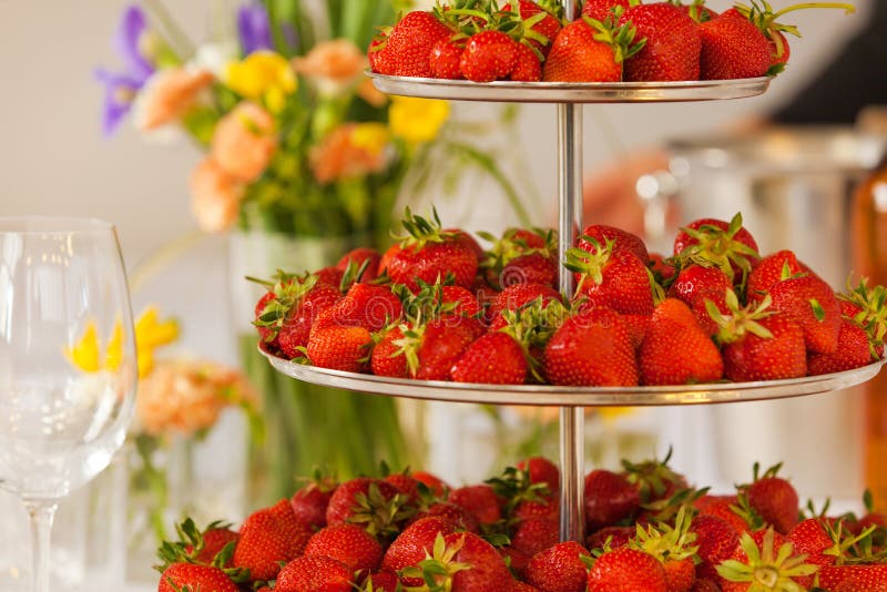 Strawberries on the table. stock image. Image of eating 113141439