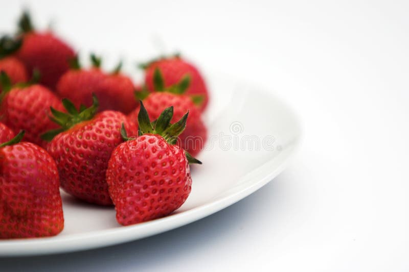 Strawberry attack! stock photo