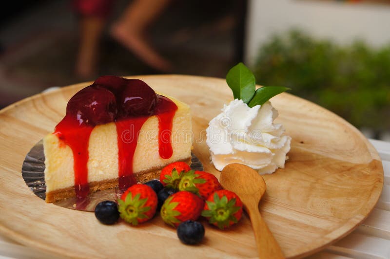The strawberry cheesecake