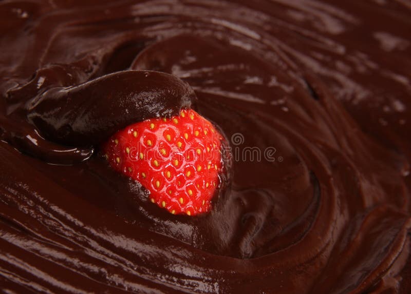 Strawberry in chocolate