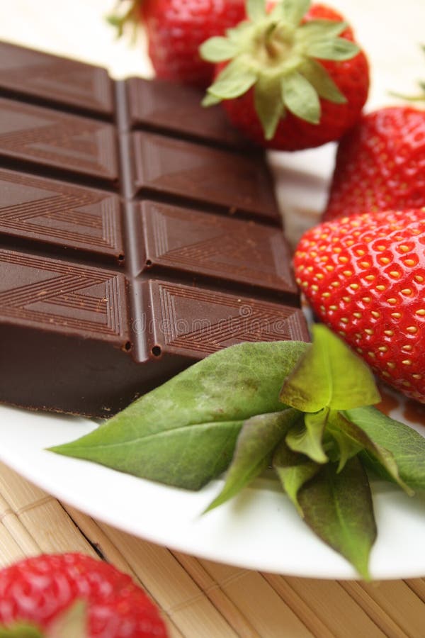 Strawberry and chocolate