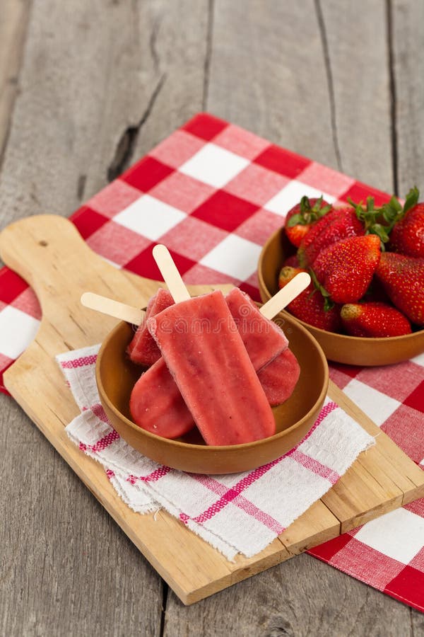 Strawberry Fruit Bars stock image. Image of homemade 53888795