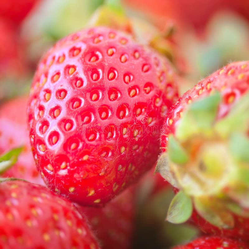 Strawberry healthy natural fresh food closeup