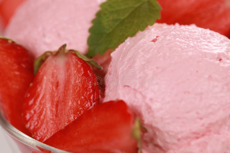 Strawberry ice cream stock photo. Image of fruits, cold 25117704