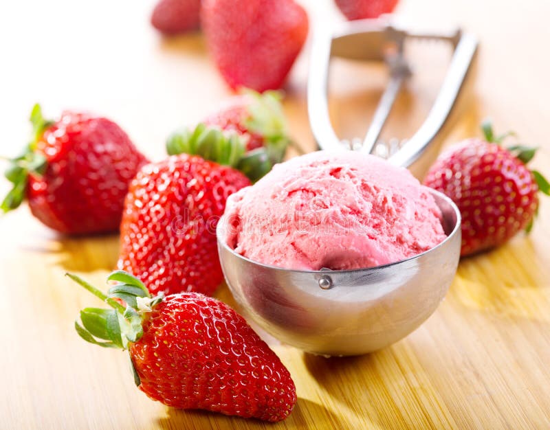 Download Ice Cream, Sorbet, Strawberry. Royalty-Free Vector