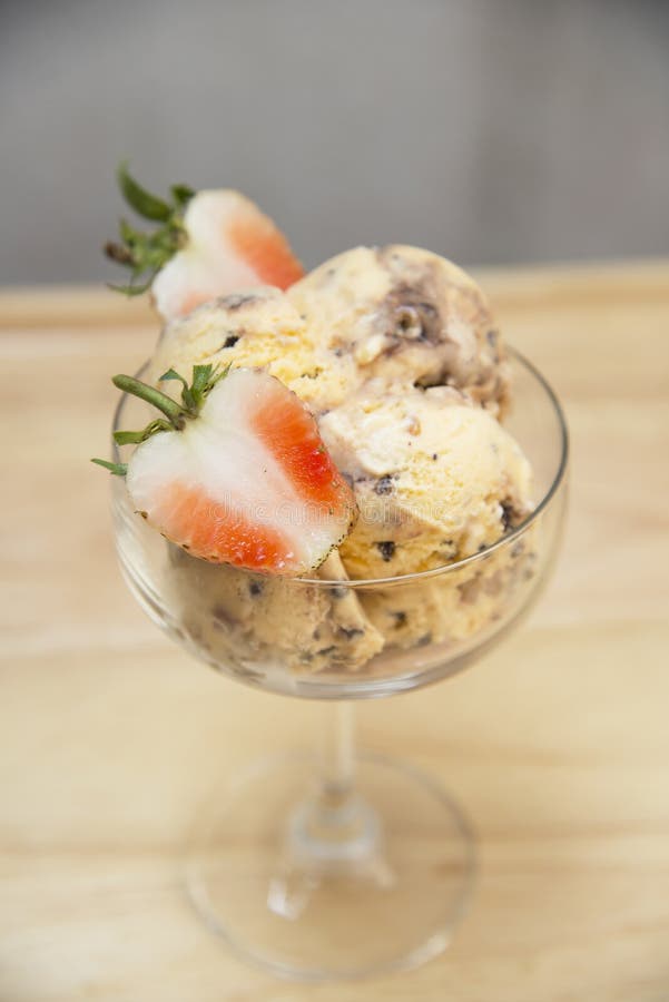 Strawberry Ice Cream Ingredients Stock Photo Image of whipped, wafer