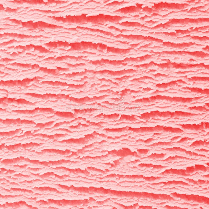 Makro, pozadí, povrch, textura kopečkem smetanová jahodová zmrzlina v čtvercový formát.
