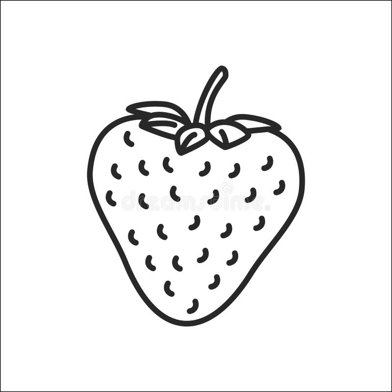 Strawberry icon stock illustration. Illustration of healthy - 88546405