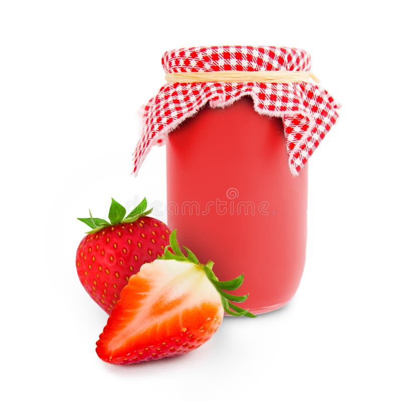 Strawberry jar stock photo. Image of closeup, green, juicy 44252702