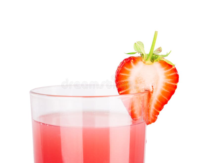 Strawberry Juice Green Background Stock Photo Image of gourmet, group
