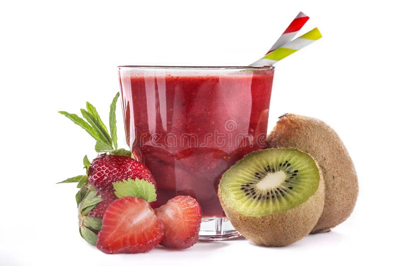 Strawberry and kiwi juice stock photo. Image of freshness 70074184
