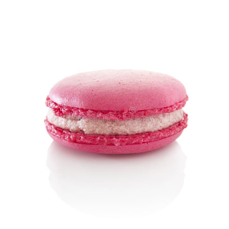 Strawberry macaroon stock photo. Image of white, french - 28700378