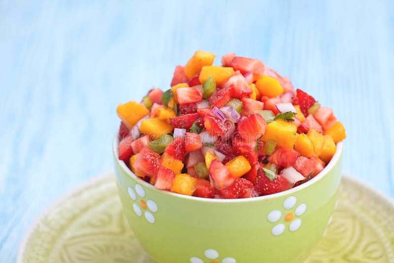 Strawberry mango salsa