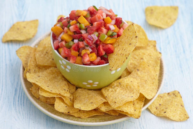 Strawberry mango salsa