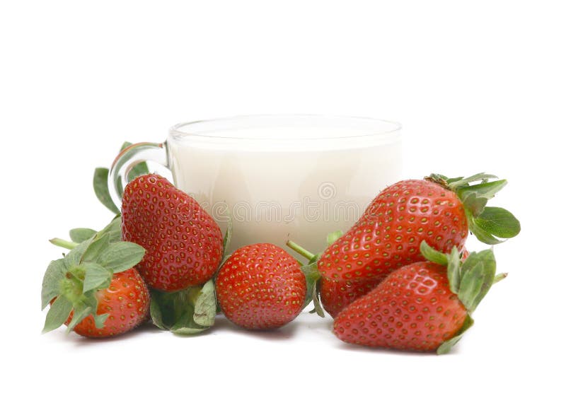 Strawberry with milk.