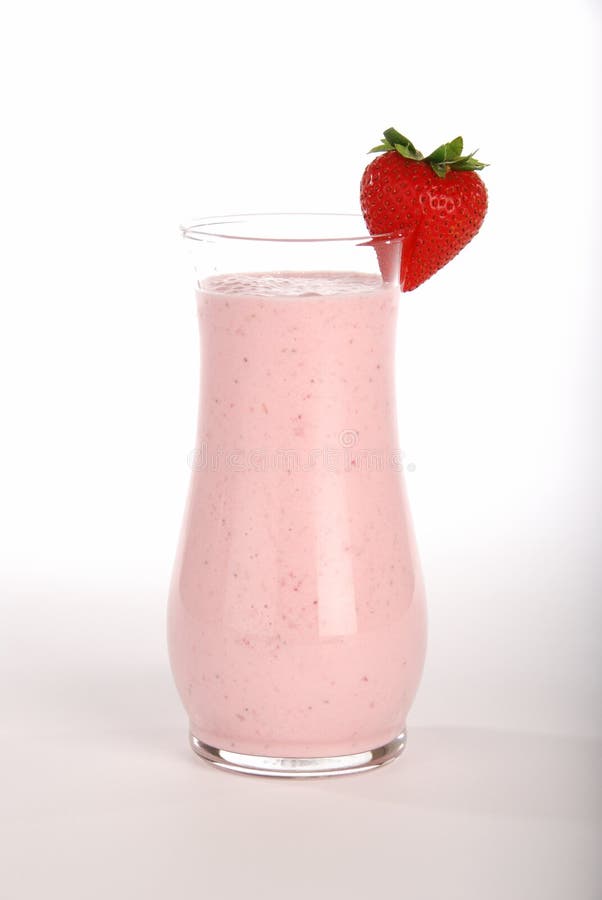 Strawberry milk shake royalty free stock photos