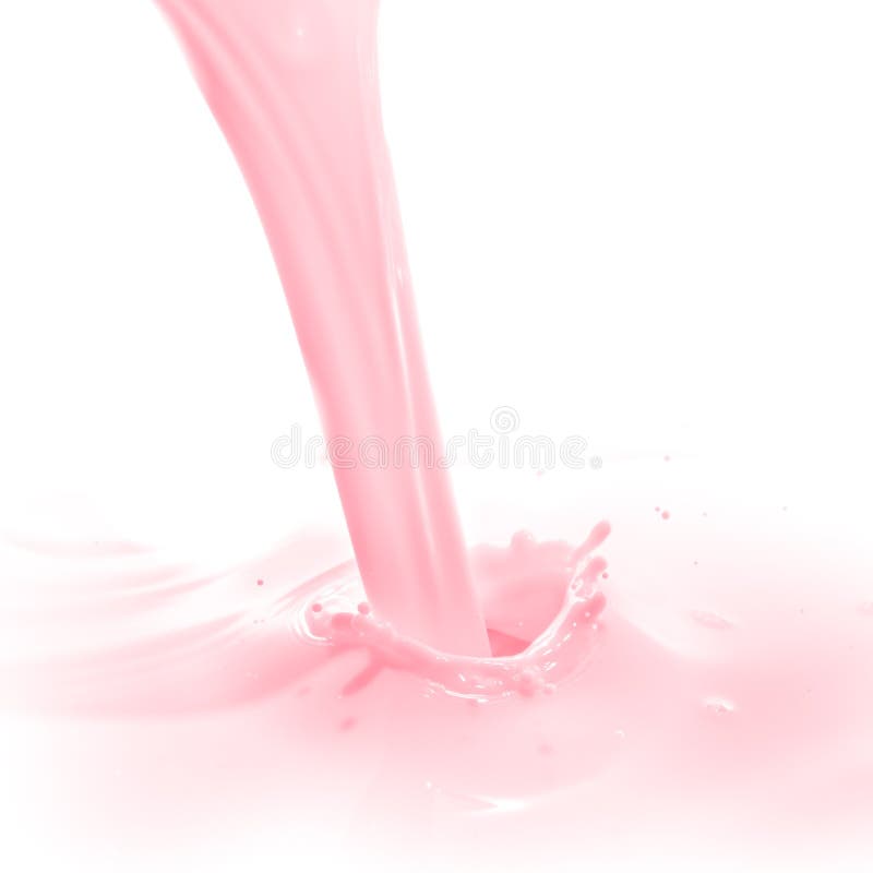 Strawberry milk splash