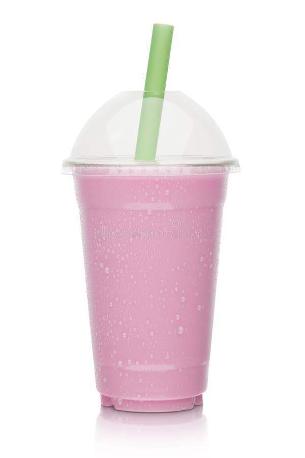 Strawberry milkshake royalty free stock photos
