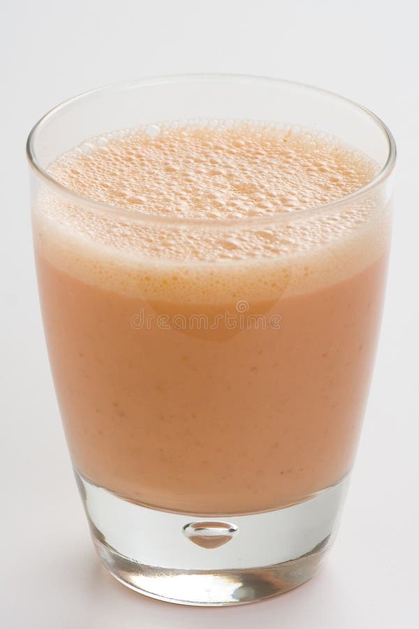 Strawberry Orange Banana Milkshake Natural Stock Photo Image of