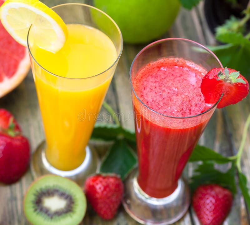 Fresh Orange Juice with Fruits Stock Photo Image of juicy, sweet