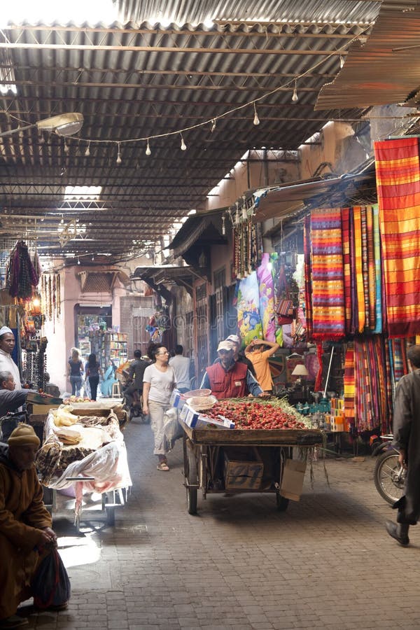 Strawberry salesman in the Souk of Marrakesh