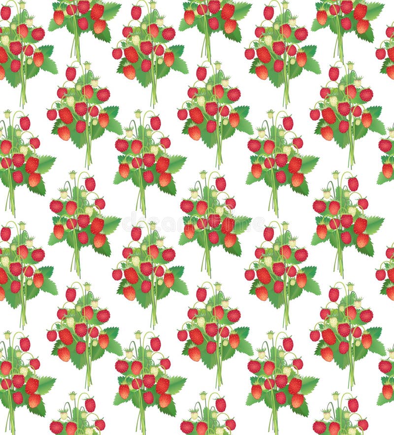 Strawberry seamless pattern