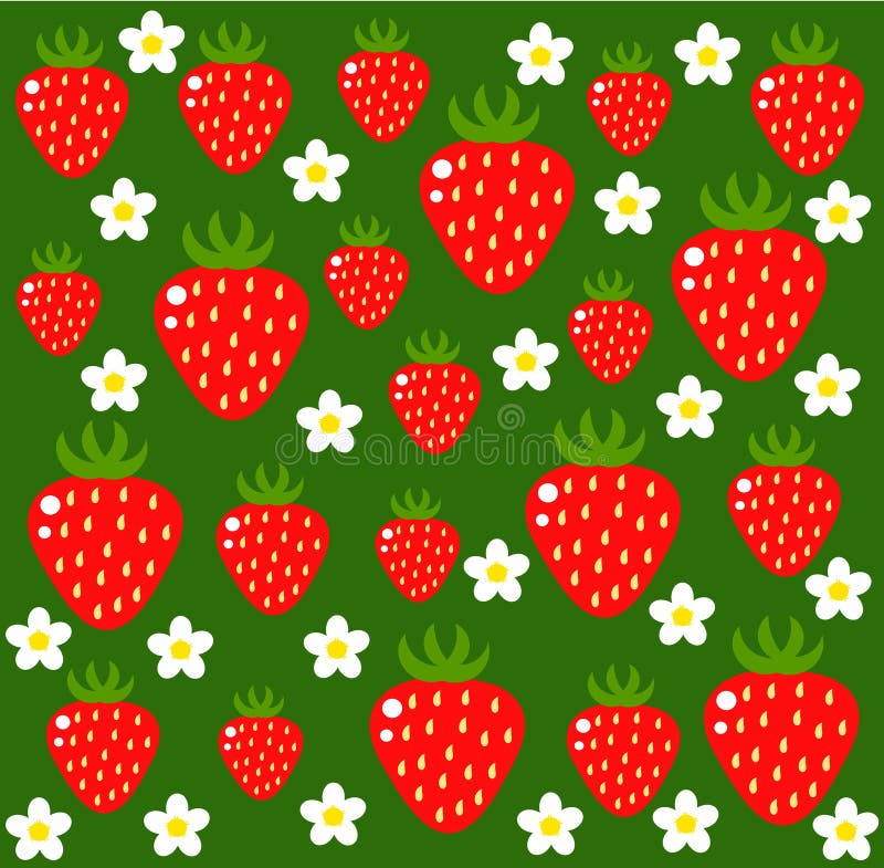 Strawberry vector texture stock vector. Illustration of cartoon - 20080760