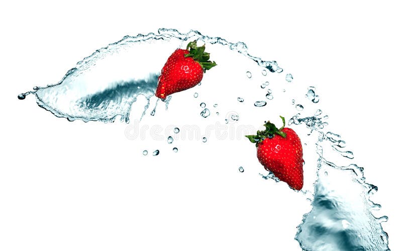 Strawberry In Water