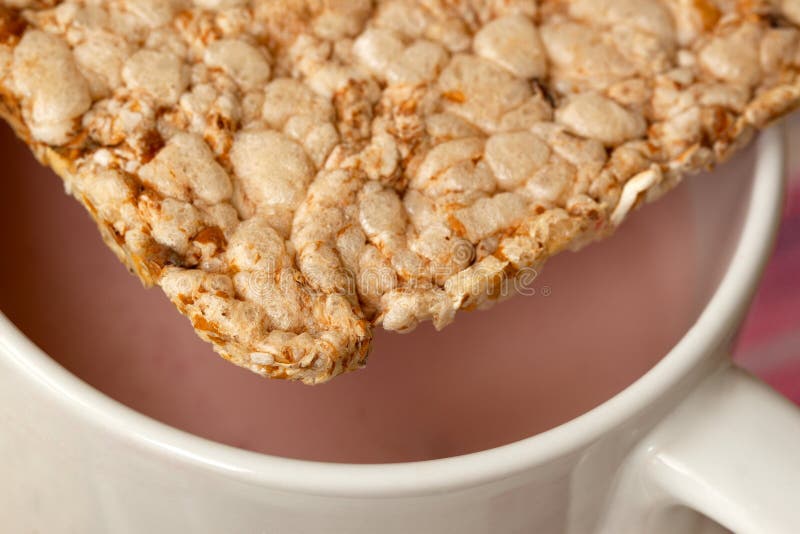 Strawberry Yogurt with Cereal Biscuits Stock Photo Image of nutrition