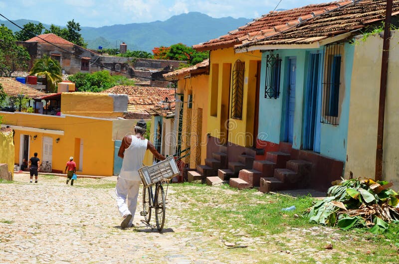 Ccolorful streets and roofs of Trinidad, Cuba. Ccolorful streets and roofs of Trinidad, Cuba