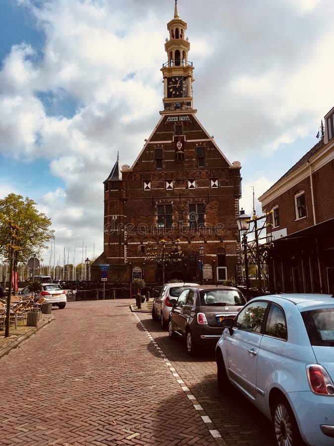 Straßenansicht in Hoorn, die Niederlande stockfotos Straßenansicht in Hoorn, die Niederlande stockfotos