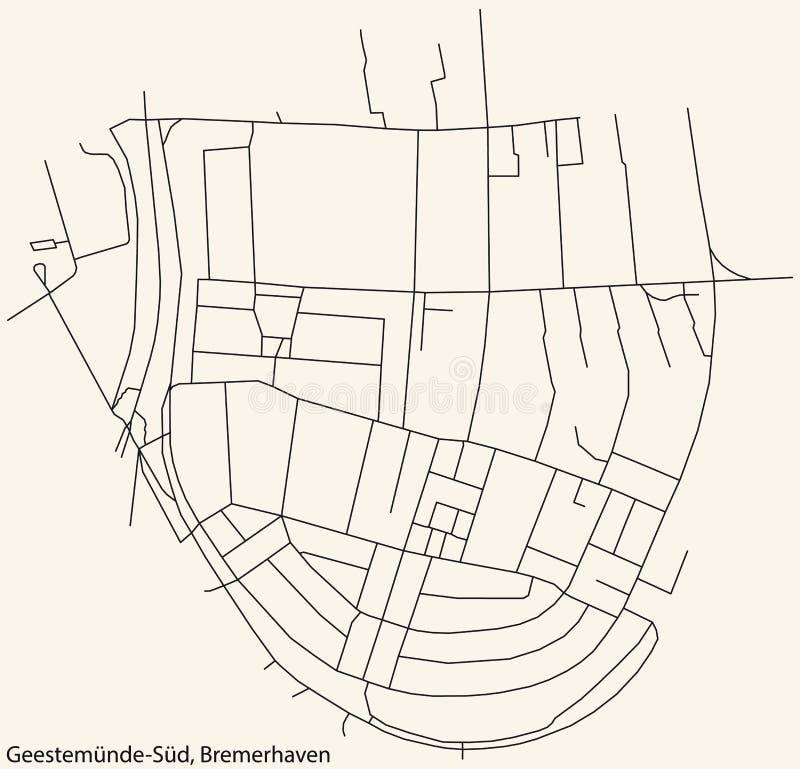 Straßenkarte des geestemundeud Viertelbrumerhaven