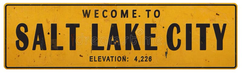 Straßenschild-Schmutz-rustikale Weinlese Rerto Salt Lake Citys Utah lizenzfreie stockbilder Straßenschild-Schmutz-rustikale Weinlese Rerto Salt Lake Citys Utah lizenzfreie stockbilder