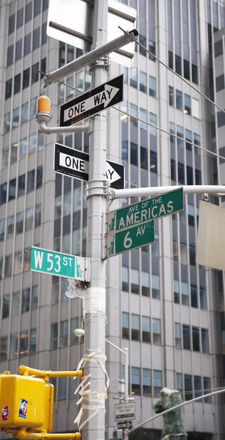 Straßenschilder in New York City, New York, USA stockfoto Straßenschilder in New York City, New York, USA stockfoto