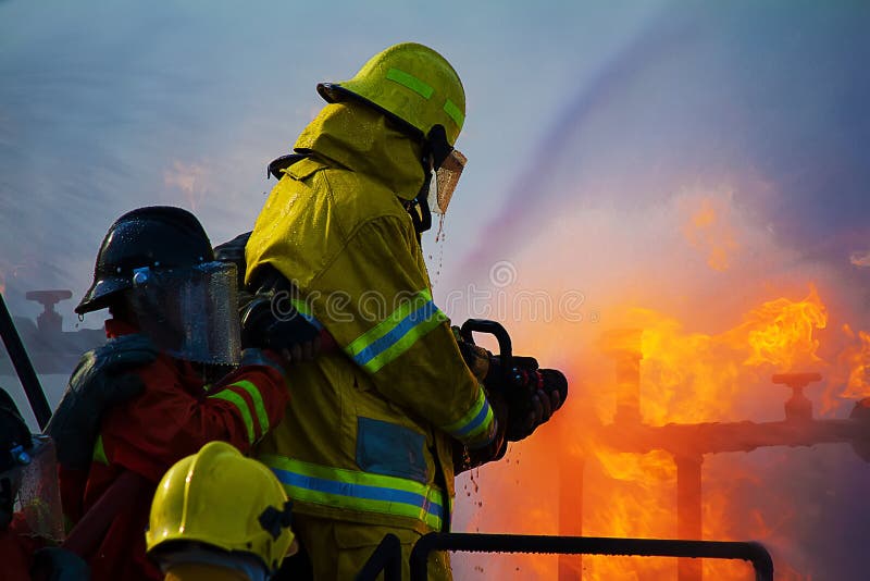 Strażaka szkolenie obraz stock Strażaka szkolenie obraz stock