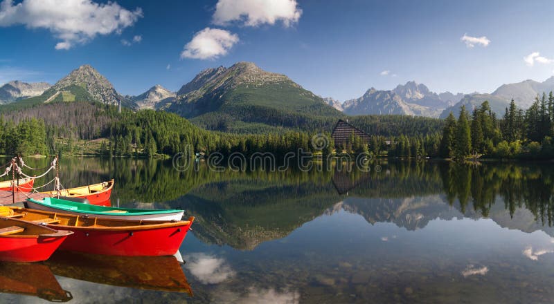 Štrbské pleso vo Vysokých Tatrách - Slovensko