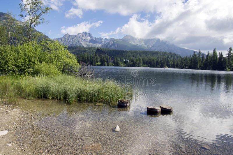 Štrbské pleso, Vysoké Tatry, Slovensko, časné letní ráno