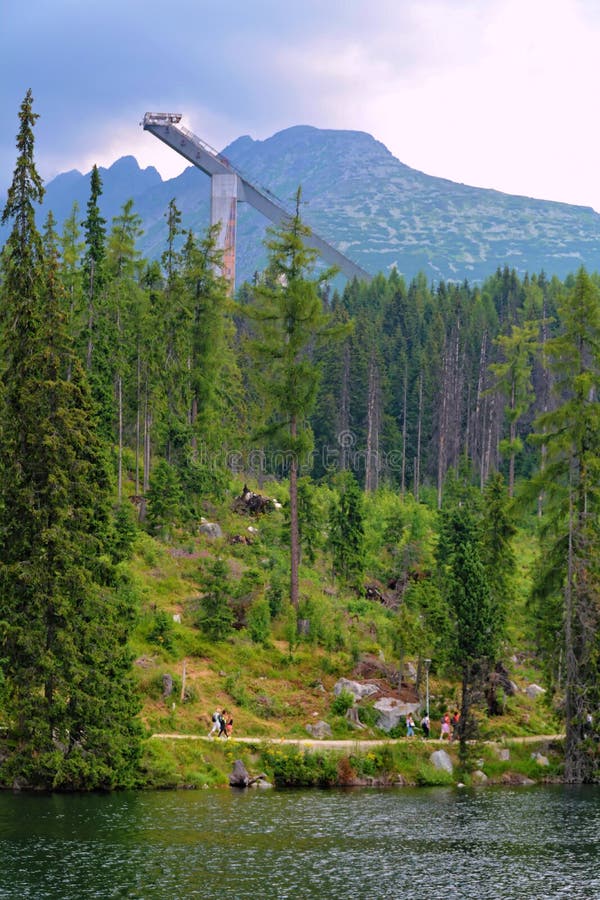 Štrbské pleso vo Vysokých Tatrách na Slávii