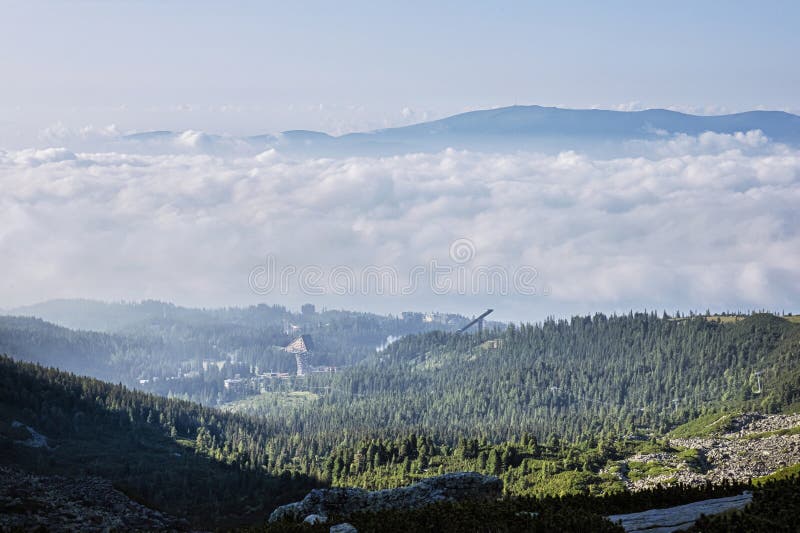 Štrbské pleso z Mlynické doliny, Vysoké Tatry, Slovensko