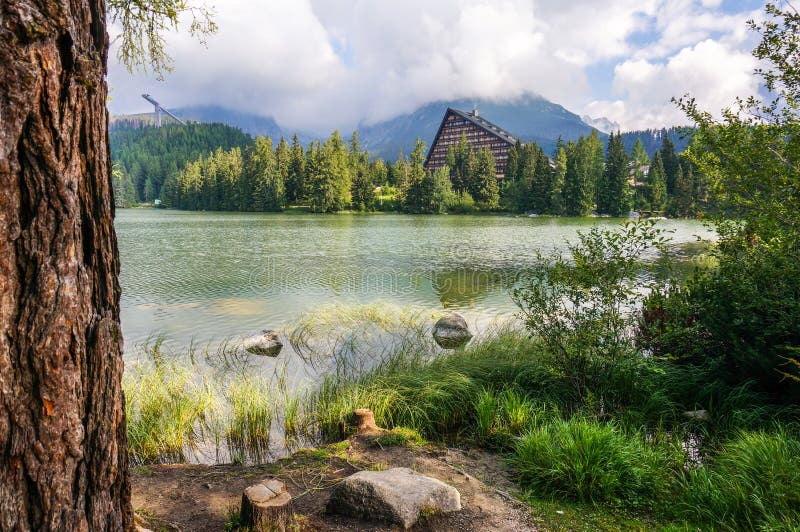 Strbske Pleso mountain lake, National Park High Tatra (Vysoke Tatry), Slovakia