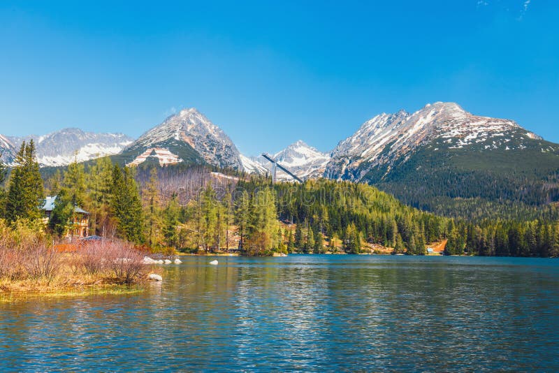 Strbske Pleso in Tatra Mountains in Slovakia