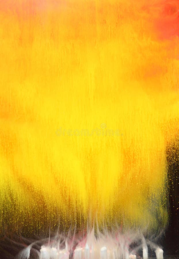 Streak of yellow paint stock photography