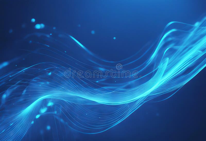 Stream background illustration digital color blue fractal 3d abstract wave concept rendering royalty free illustration