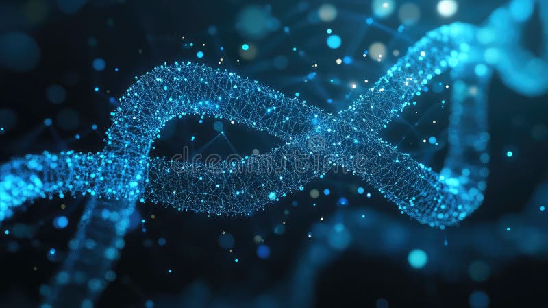 Stream low poly style genetic sequence data stream illustration visualization modeling, algorithm simulation, structure design stream low poly style genetic sequence data stream. Poly data stream illustrations