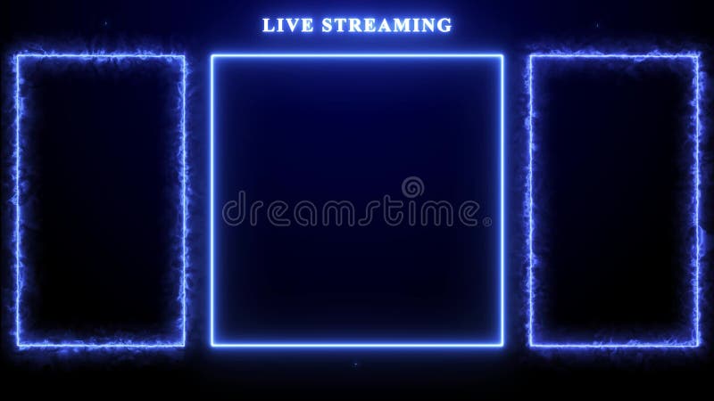 Stream overlay live streaming vector illustration