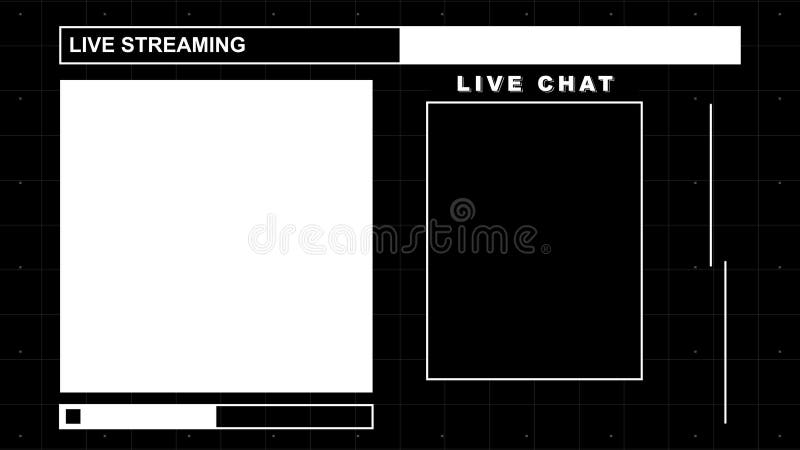 Stream Overlay live streaming royalty free illustration