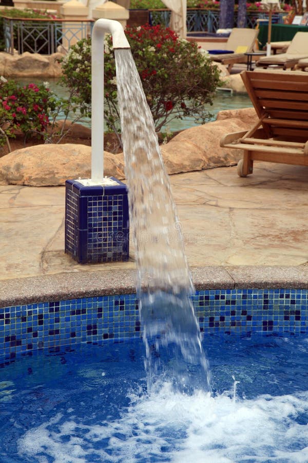 Stream of Water in Outdoor Resort Pool Stock Photo Image of luxury