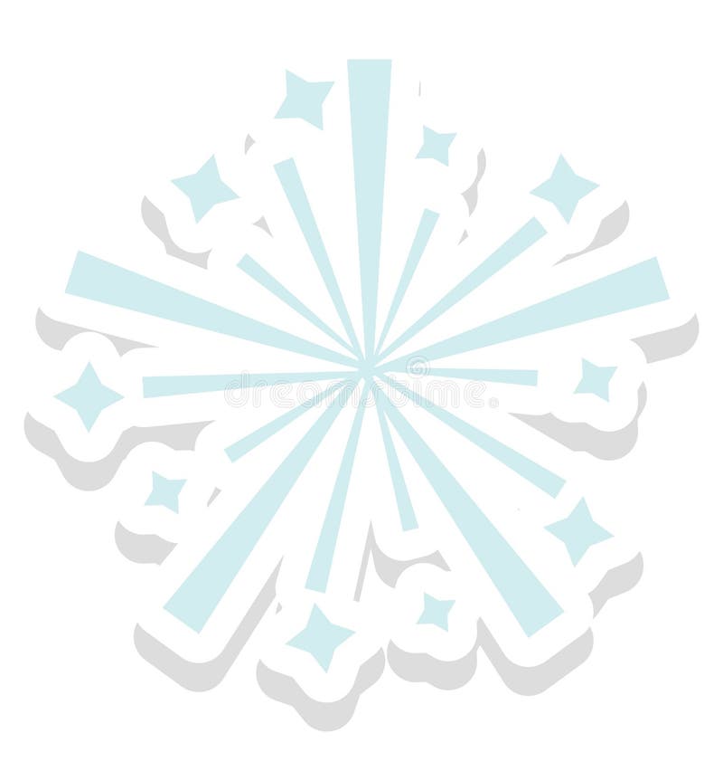 Streamers Colored Vector Illustration Icon that Can Be Easily Modified