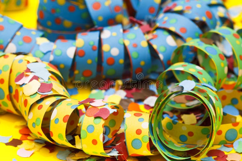 Streamers and Confetti stock image. Image of bright, paper 19269435